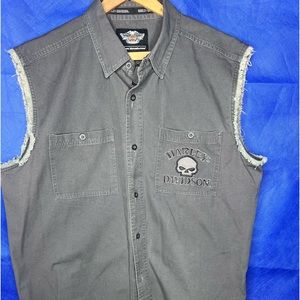 Harley Davidson "Punisher" Button Down Shirt.